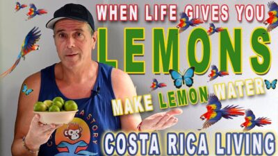 Costa Rica Life gives you Lemons make Lemon Water